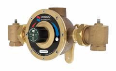 LEONARD VALVE Thermostatic Mixing Valve: 1 1/4 in Inlet Connection Size, NPT x NPT, Copper (MPN XL-150-LF-BDT). Key specifications — Includes: Check-stops with Strainer; Brand: LEONARD VALVE.