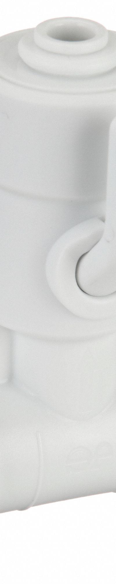 JOHN GUEST Manual Three-Way Ball Valve: 9/16 in - T-Port Acetal Ball Valves