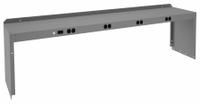 TENNSCO Electrical Shelf Riser: 72 in Overall Wd, 15 in Overall Dp, Gray, Carbon Steel, Steel, 18 in (MPN RE-18-1572). Key specifications — Includes Mounting Hardware: Yes; Color: Gray.