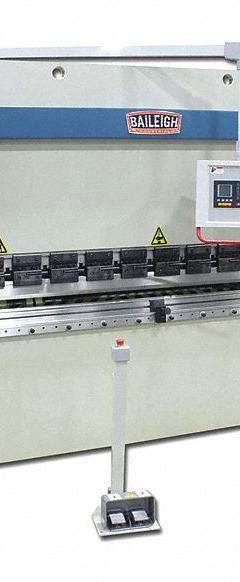 BAILEIGH INDUSTRIAL Sheet Metal Brake: Press Brake, Corded, Electric, Foot Pedal, 220V AC, 230V AC (MPN BP-7098CNC). Key specifications — attr76311: BAILEIGH INDUSTRIAL.