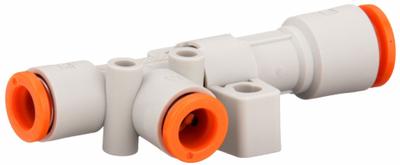 SMC Vacuum Ejector: 24 lpm, 1/4 in Tube, 1/4 in Tube, 87 psi Max Supply Pressure - SMC ZH Series Body Ported Vacuum Generators