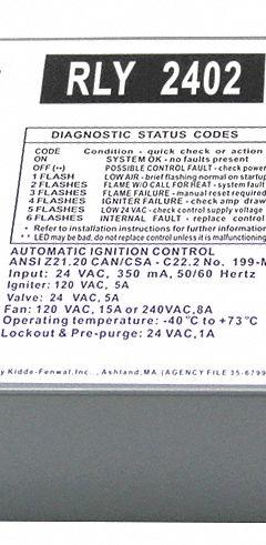 LOCHINVAR Ignition Module: Mfr Part # RLY2402. Key specifications — Manufacturer Part Number: RLY2402; Product Type: Ignition Module.