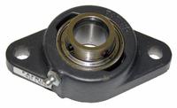 TIMKEN 2 Bolt Flange Bearing: Radial Ball, 1 3/16 in Bore, Cast Iron, Set Screws, 5 9/16 in Lg (MPN YCJT 1-3/16 SGT). Key specifications — Bore Type: Cylindrical; Brand: TIMKEN; Lubricant Material: NLGI #2 Equivalent; Mounting Bolt Size: 7/16 in; System of Measurement: Inch.
