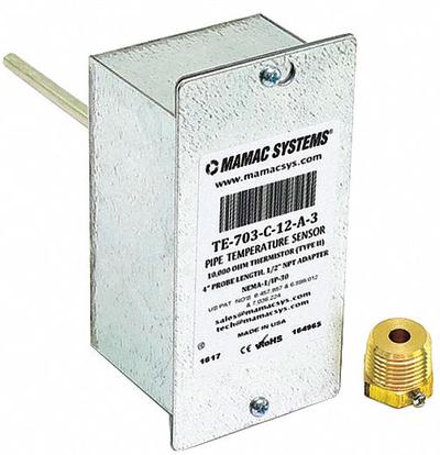 MAMAC Temperature Sensor: Mfr Part # TE-703-C-12-A-3 - Replacement HVACR Controls, Switches & Thermostats
