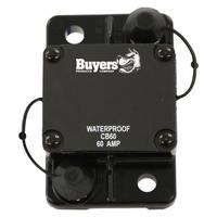 Automotive Circuit Breaker: CB, 42V DC, 60 A at 42V DC, Stud (MPN CB60). Key specifications — Series: CB; Voltage: 42V DC; Interrupt Rating: 60 A at 42V DC; Terminal Connection: Stud; Circuit Breaker Type: Hi-Amp Circuit Breaker; Brand: BUYERS PRODUCTS.