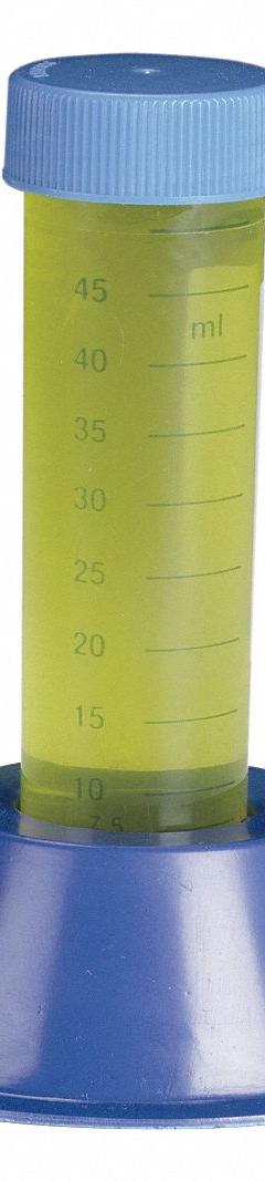 Tube Rack: 3 3/4 in Overall Wd, 2 3/4 in Overall Ht, 3 3/4 in Overall Lg, Polystyrene, Blue, Well (MPN HS23053A). Key specifications — Material: Polystyrene; Mounting Location: Benchtop; Color: Blue; Product Type: Test Tube Rack; Total Holding Capacity: Well; Brand: HEATHROW SCIENTIFIC.