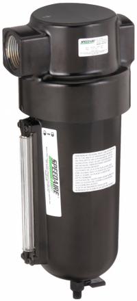 SPEEDAIRE Compressed Air Filter: Particulate, 1 in NPT, 5 micron, 425 cfm, 250 psi Max Op Pressure (MPN 4ZL10). Key specifications — attr110055: Heavy Duty; attr110008: SPEEDAIRE.