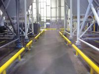 IDEAL SHIELD Guard Rail System: Straight, 14 3/4 in Top Rail Ht, Mount Hardware Not Included, Yellow (MPN HGR-1-048-14-3/4-C-12). Key specifications — Color: Yellow; Material: HDPE; Rail Mounting Style: Core-In; Includes Mid-Rail: Mid-Rail Not Included.