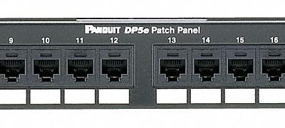 PANDUIT Patch Panel: Flat - Rack-Mount Punchdown RJ45 Patch Panels