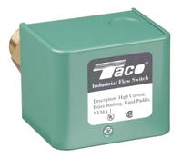 TACO Flow Switch: Paddle, 1 in For Pipe Size, Brass, 1 in NPT, 1 in Connection Size, NPT, SPDT (MPN IFSH1BR-1). Key specifications — Brand: TACO; Contact Rating (DC): 15A @125/250VAC; For Pipe Size: 1 in; Contact Rating (AC): 22 A @ 125/250V.