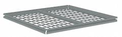 TENNSCO Shelf: 48 in x 36 in, 850 lb Load Capacity, Steel, 5 ga Decking, Gray, Shelf (MPN ZBES-4836W). Key specifications — Decking Material: Steel; Includes: (4) Beams; Decking Finish: Zinc Plated; Shelf Configuration: Single Straight; Color: Gray; Frame Material: Steel; Brand: TENNSCO; Frame Finish: Zinc Plated.