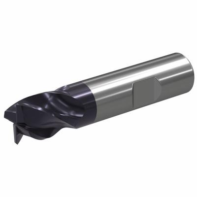 WIDIA Corner Chamfer End Mill: Carbide, TiAlN Coated, 4 Flute, 1" Mill Dia, 1-1/2" LOC - Fast-Cutting Carbide Corner-Chamfer End Mills for Steel & Cast Iron