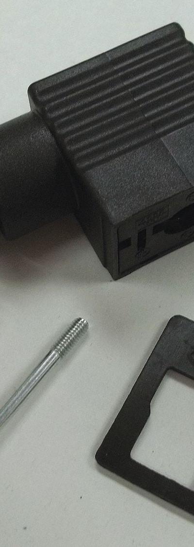 ASCO Mini DIN Connector: Mfr Part # 290414-001 - Valve Replacement Parts & Accessories