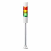 PATLITE Tower Light Assembly: 3 Tier, Sounder Tier Included, IP65, Amber/Green/Red, Direct Wire (MPN LR5-301PJBW-RYG). Key specifications — Manufacturer Part Number: LR5-301PJBW-RYG; Brand: PATLITE; Operating Voltage: 12V DC; Light Tier Color: Red.