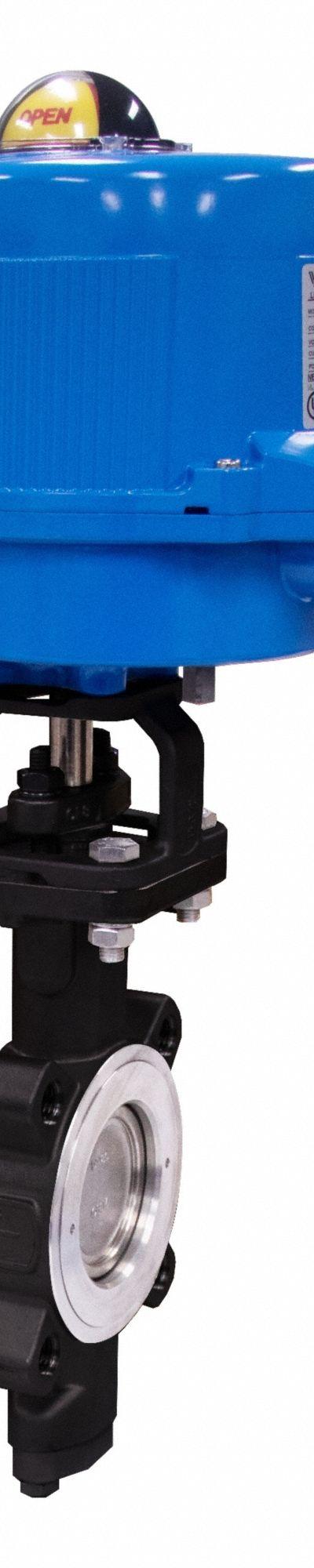 BONOMI Electrically Actuated Butterfly Valve: Carbon Steel - Carbon Steel High-Performance Electric Butterfly Valves