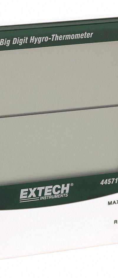 EXTECH Digital Hygrometer: 10%to 99% Humidity Range, Temp, Cabled Sensor - Desk & Wall Mount Meters with Cabled Sensors