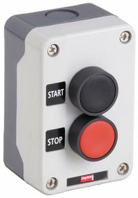 DAYTON Control Station: (2) Push Buttons, 0 Pilot Lights, 1NO/1NC, Start/Stop, (2) Push Buttons (MPN 32W267). Key specifications — Brand: DAYTON; Operator Legend: Start/Stop; Operator Color: Black; Operator Configuration: (2) Push Buttons; Environments & Applications: Oil- & Dust-Tight; Operator Configuration Type: (2) Push Buttons.