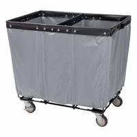ROYAL BASKET TRUCKS Basket Truck: 14.9 cu ft, 42 lb, 36 in L x 26 in W x 33 1/2 in H, Gray, Steel (MPN R36-GGG-PWC-4ULT). Key specifications — Brand: ROYAL BASKET TRUCKS; Liner Color: Gray; Caster/Wheel Configuration: (2) Rigid; Assembled/Unassembled: Assembled.