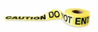 APPROVED VENDOR Barricade Tape: 1,000 ft Lg, 3 in Wd, Caution Do Not Enter Legend, Polyethylene (MPN 1N956). Key specifications — Tape Message: Caution Do Not Enter; Message Color: Black; Brand: APPROVED VENDOR.