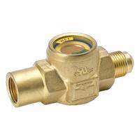 MUELLER Sight Glass: Flare, Brass, 2 7/8 in Lg (MPN A 18108). Key specifications — Brand: MUELLER; Material: Brass.