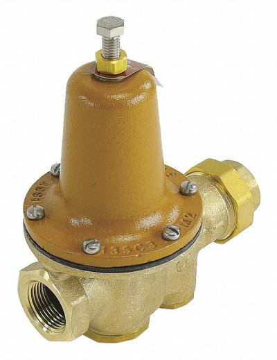 Watts Pressure Reducing Valve: FNPT x FNPT, Copper Silicon Alloy, 180°F Max. Op Temp - Standard Capacity Water Pressure Regulators