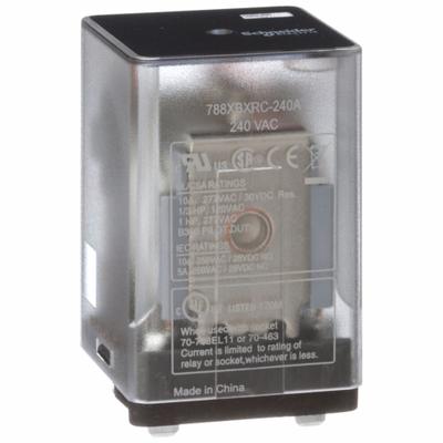 SCHNEIDER General Purpose Relay: Socket Mounted, 10 A Current Rating, 240V AC, DPDT - Socket-Mounted Relays