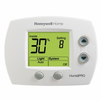 HONEYWELL HOME Humidity Controller: Duct Mount/Wall Mount, 24V AC, Dehumidifier Control Compatible - Humidifier Controls