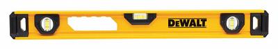 DEWALT I-Beam Level: Level & Plumb, I-Beam, 24 in Overall Lg, Side Read Only - Magnetic I-Beam Levels