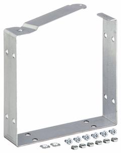 HOFFMAN Wireway U-Connector: 6 in Wd, 6 in Ht, 16 ga Gauge, 1, Without Knockouts, Steel, Galvanized (MPN F66GUCGV). Key specifications — Brand: HOFFMAN; Finish: Galvanized; With/Without Knockouts - Broad: No.