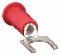 3M Fork Terminals: Red, Vinyl, #6 Stud Size, 22 AWG – 18 AWG Wire Range, Block Fork, 1,000 V (MPN BFV18-6Q). Key specifications — Barrel Style: Funnel; Manufacturer Part Number: BFV18-6Q; Brand: 3M; Series: TR.