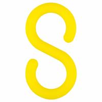 APPROVED VENDOR S-Hook for Plastic Chain Barrier: Yellow, 2 93/100 in Overall Lg, 9/25 in Overall Wd (MPN 80302-10). Key specifications — attr981836: Plastic.