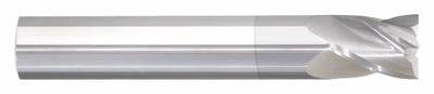 APPROVED VENDOR Square End Mill: Carbide, TiCN Coated, 4 Flute, 1/2" Mill Dia, 5/8" LOC - General Purpose Carbide Square End Mills