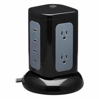 TRIPP LITE Outlet Strip: 6 Outlets, 8 ft Cord Lg, 1,800 J Rated Energy, 6 A Current, UL 1363/UL 1449 (MPN TLP606UCTOWER). Key specifications — Brand: TRIPP LITE; Mounting Style: Desktop.