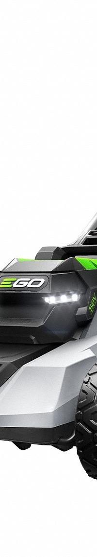EGO Walk-Behind Lawn Mower: Self-Propelled, 21 in Cutting Wd, Bag/Mulch/Side Discharge Location (MPN LM2125SP). Key specifications — Run Time: 50 min; Cutting Height Adjustment: Single-Point; Battery Platform: POWER+; Deck Material: Polycarbonate; Brand: EGO; Speed Settings: Variable; Filter - Kit Contents: Battery Included; Power Source: Battery-Powered.