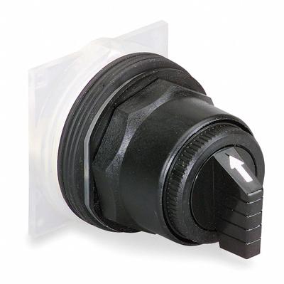 SCHNEIDER Short-Handled Selector Switch: 30 mm Panel Mount Size, 3 Positions - Selector-Switch Operators