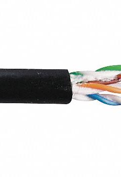 GENSPEED Category Cable: 1,000 ft Cable Lg, 23 AWG, Riser, Black, PE, Std, 7136100, 6, Unshielded. Key specifications — Conductor Gauge: 23 AWG; Jacket Material: PE; Brand: GENSPEED; Pairs Separation: Standard.