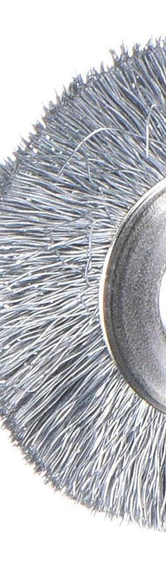 DREMEL Rotary Tool Brush: 3/4 in Brush Dia, Wheel Brush, Straight, Mounted, Carbon Steel, 2 PK (MPN 428-02). Key specifications — attr1097267: DREMEL; attr1097272: Mounted; attr1097273: Wheel Brush; attr1097274: Straight.
