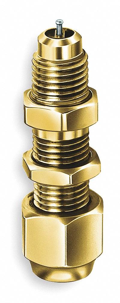 JB INDUSTRIES Access Valve: Access 1/4 in SAE, Line 1/4 in SAE, 2 3/8 in Lg - Single-Connection Access Valves