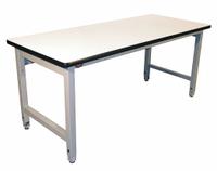 PRO-LINE Workbench: Adj Ht, Laminate, 60 in x 30 in, 5,000 lb Overall Load Capacity, Gray (MPN HD6030C/A31/HDLE). Key specifications — Brand: PRO-LINE.