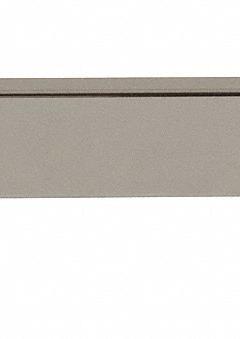 ECONOCO Faceout: Single, 1 in Slot Spacing, 1/2 in Slot Lg, 1/4 in x 14 in x 1 in, Chrome, Silver (MPN RDW/14). Key specifications — Product Type: Rectangular Faceout; Color: Silver; For Display Type: Single or Double Slotted Standards; Material: Steel; Duty Rating: Heavy Duty; Brand: ECONOCO; Finish: Chrome; Mounting Type: Hanging.