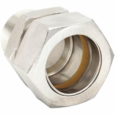CALBRITE Rigid Compression Connector: 316 Stainless Steel, 3/4 in Trade Size - Connectors for Heavy-Wall RMC & Medium-Wall IMC Metal Conduit