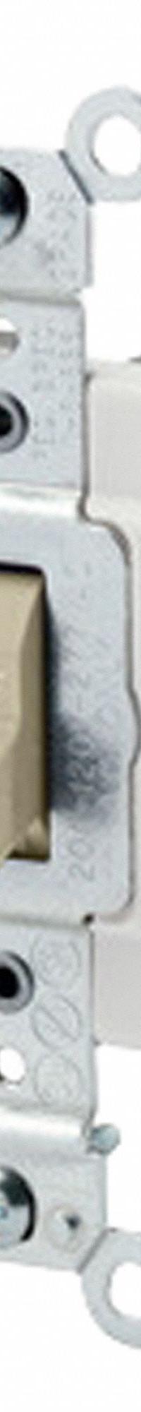 LEVITON Toggle Single-Pole, 15 Amp: Toggle Switch, Single Pole, Maintained, Ivory, 120/277V AC, 15 A (MPN CSB1-15I). Key specifications — Illuminated: No; Voltage Rating: 120/277V AC.