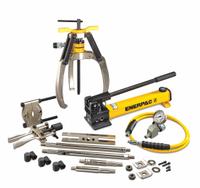 ENERPAC Hydraulic Puller Set: 5 ton Capacity with Attachments, 10 ton Cylinder Nominal Capacity (MPN LGHMS310H). Key specifications — attr98874: ENERPAC; attr96739: Gauge Adaptor Assembly; attr1177737: Hand Pump.