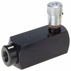 PARKER Hydraulic Flow Control Valve: 3 gpm Max Flow Rate, #6 SAE O-Ring Boss, #6 SAE O-Ring Boss (MPN PCM620S). Key specifications — attr1018158: Pressure; attr1018114: Rotary Knob; attr1018116: Steel; attr1018117: PARKER.