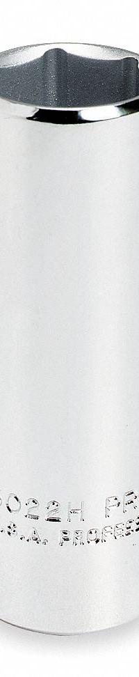 PROTO Socket: SAE, 3/8 in Drive Size, 1 in Socket Size, 6-Point, Deep, Chrome, Not Tether Capable (MPN J5032H). Key specifications — attr1204417: PROTO; attr1204392: Chrome.