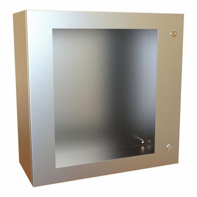 HAMMOND Electrical Enclosure: Stainless Steel, 24 in x 24 in x 10 in, NEMA 12/13/3R/4/4X - Stainless Steel Enclosures