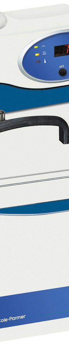 COLE-PARMER Thermometer Calibrator: -40°F to 392°F /-40°C to 200°C, +/- 1°C, 5 L Fluid Volume (MPN WBU-250-5). Key specifications — Brand: COLE-PARMER; Accuracy: +/- 1°C; Stability: 0.005°C.