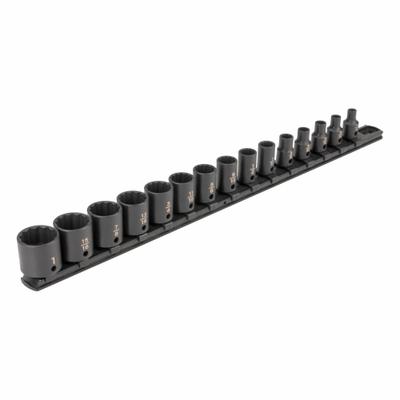 TEKTON Impact Socket Set: 3/8 in Drive Size, Small Set (0-50 pieces) Set Size - SAE Impact Socket Sets