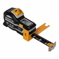 REEKON TOOLS Digital Tape Measure: Inch, Magnetic Single Hook Tip, Plastic with Rubberized Grip (MPN RKN-T1M-16-001). Key specifications — attr1227124: Magnetic Hook; attr1227076: REEKON TOOLS; attr1227102: ± 0.02 in; attr1227116: 1/16 in; attr1227123: SAE; attr1227126: Magnetic Single Hook.