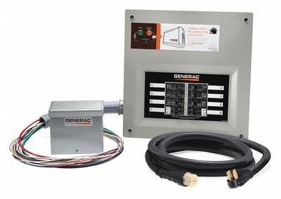 GENERAC Manual Transfer Switch Kit: Single Phase, 120/240V AC, 50 A Current Rating - Manual Transfer Switches